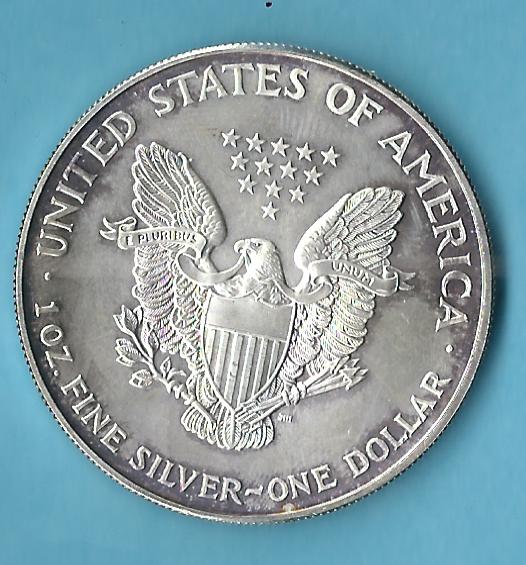  USA Silvereagle 1995 1 OZ Feinsilber Goldankauf Koblenz Frank Maurer AH407   