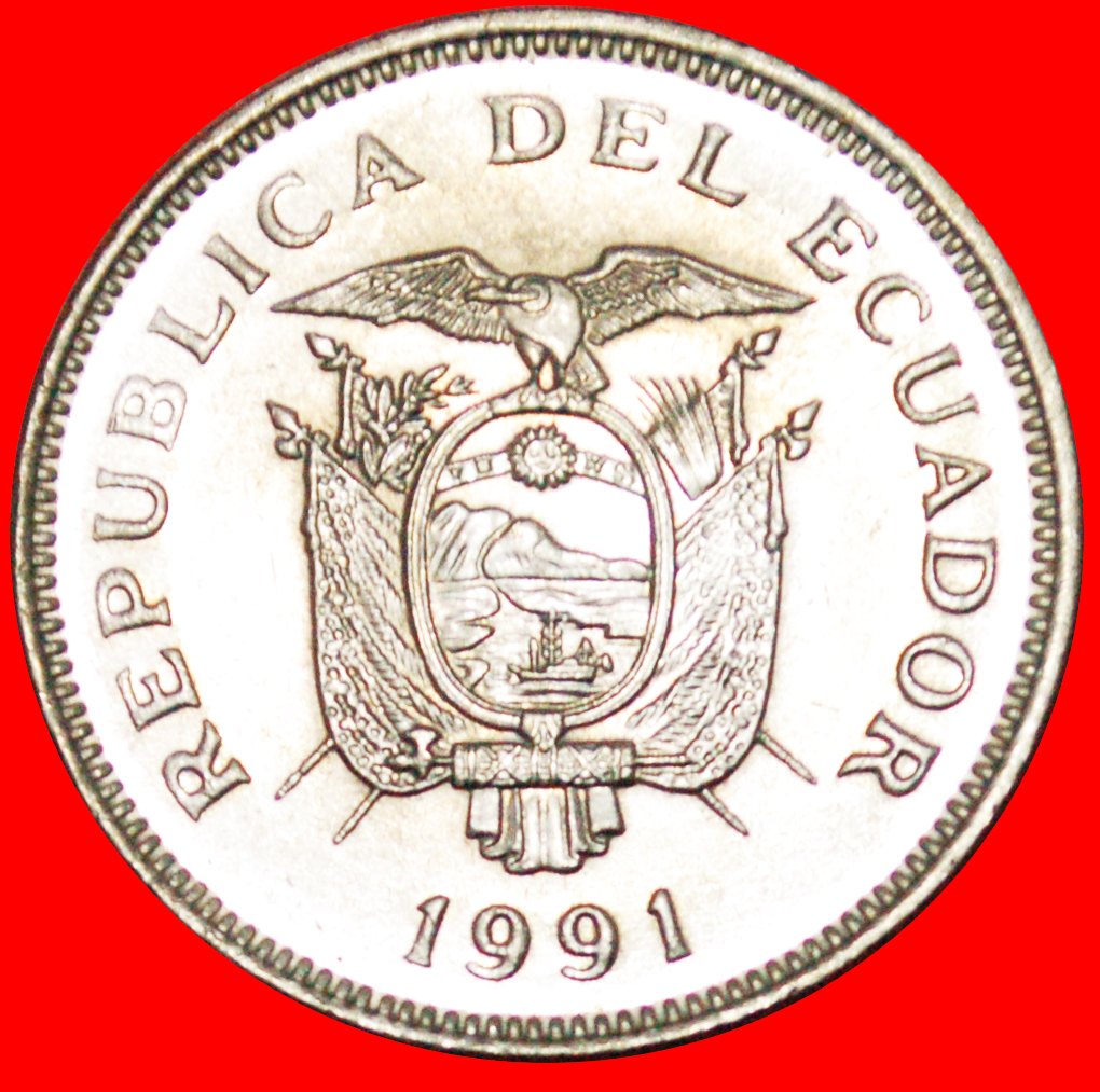  * SCHIFF UND NAVIGATION: ECUADOR ★ 20 SUCRE 1991 STG!★OHNE VORBEHALT!   