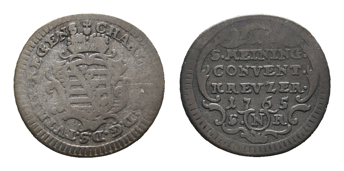  Sachsen-Meiningen; Kleinmünze 1765   