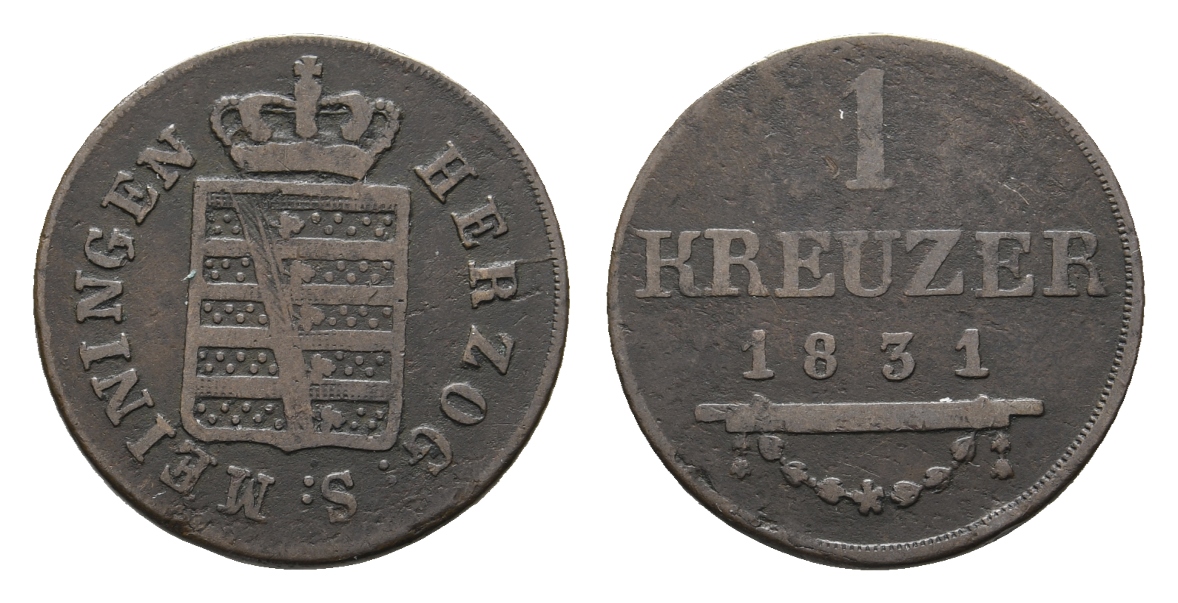  Sachsen-Meiningen; Kleinmünze 1831   