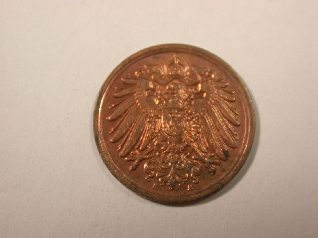  I5  KR  1 Pfennig 1905 A in vz-st/f.st   Originalbilder   