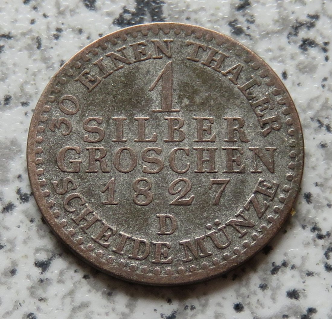  Preussen 1 Groschen 1827 D   