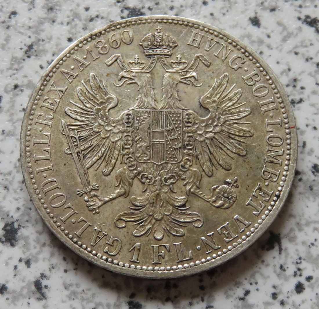  Österreich 1 Florin 1860 A   