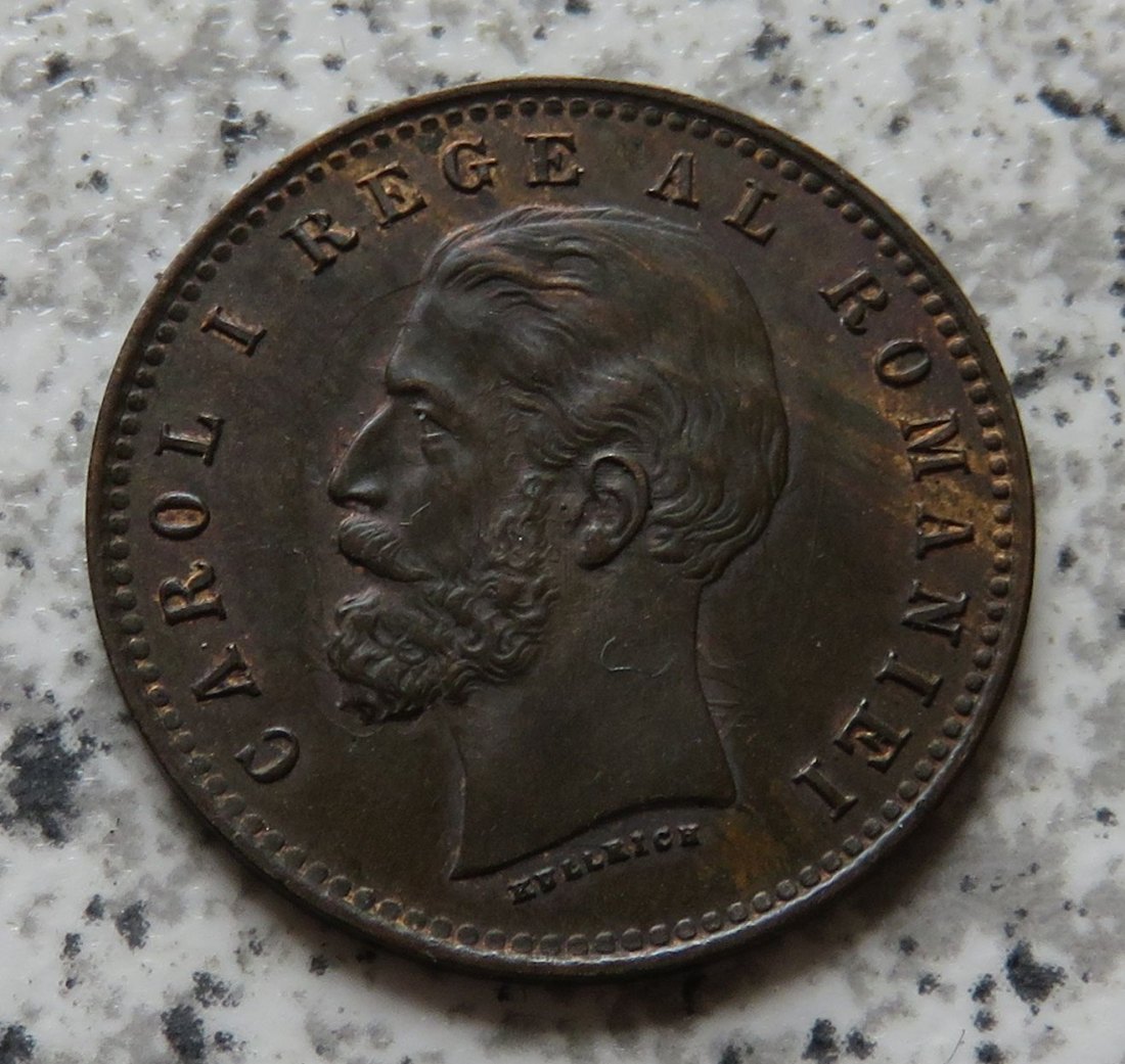  Rumänien 2 Bani 1900, Erhaltung   