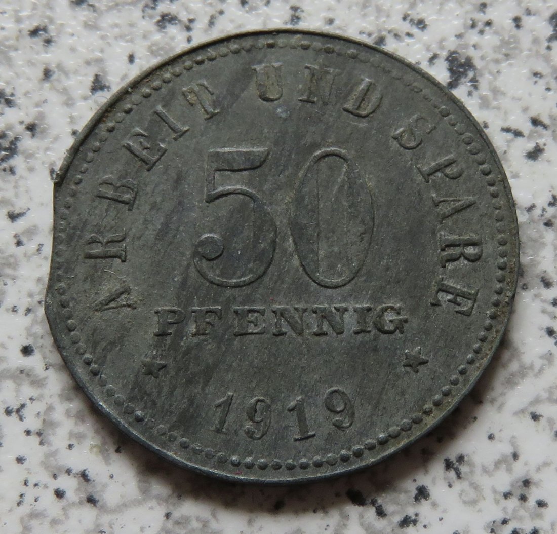  Weissenfels 50 Pfennig 1919, Zainende   
