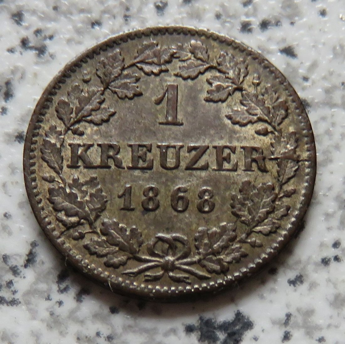 Bayern 1 Kreuzer 1868   
