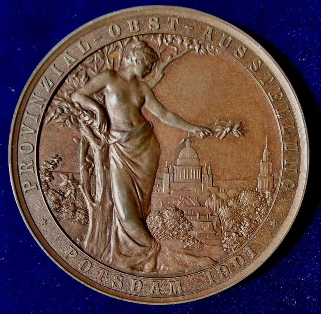  Potsdam 1901 Jugendstil Prämien- Medaille von Oertel, Borussia   