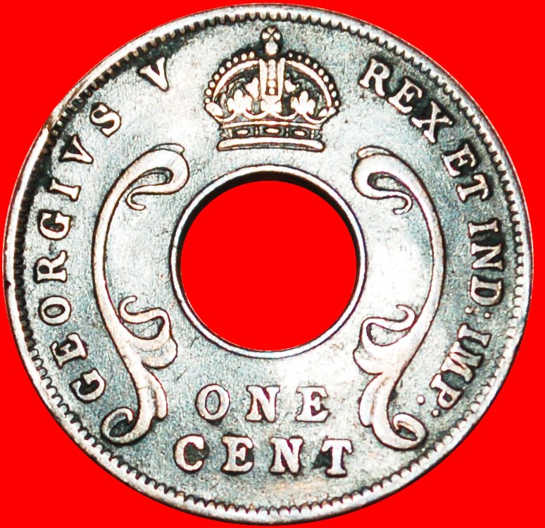  * GREAT BRITAIN (1922-1935): EAST AFRICA ★ 1 CENT 1923! GEORGE V (1911-1936)★LOW START ★ NO RESERVE!   