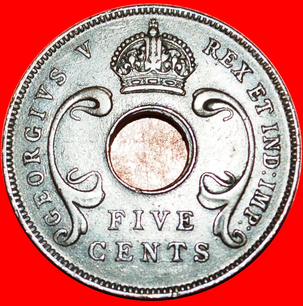  * GREAT BRITAIN (1922-1935): EAST AFRICA ★5 CENTS 1925! GEORGE V (1911-1936)★LOW START ★ NO RESERVE!   