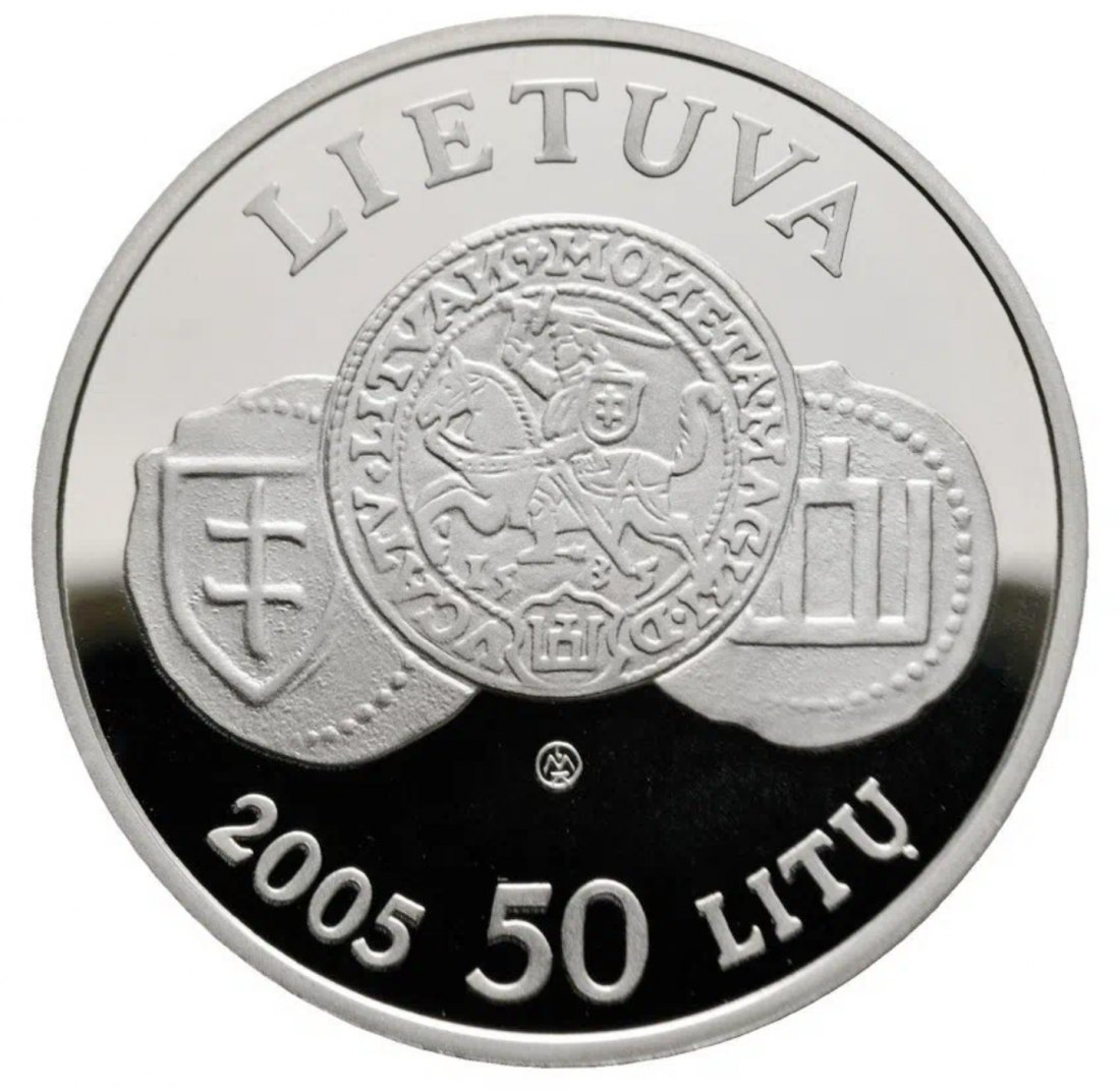  Litauen 50 Litu Silber 2005 150 Jahre Litauisches Nationalmuseum PP OVP nur 1500 Stück   