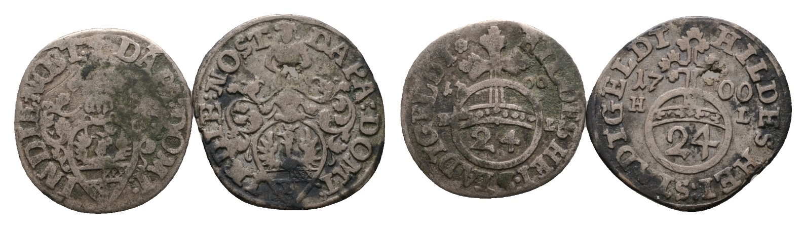  Altdeutschland; 2 Kleinmünzen 1700   