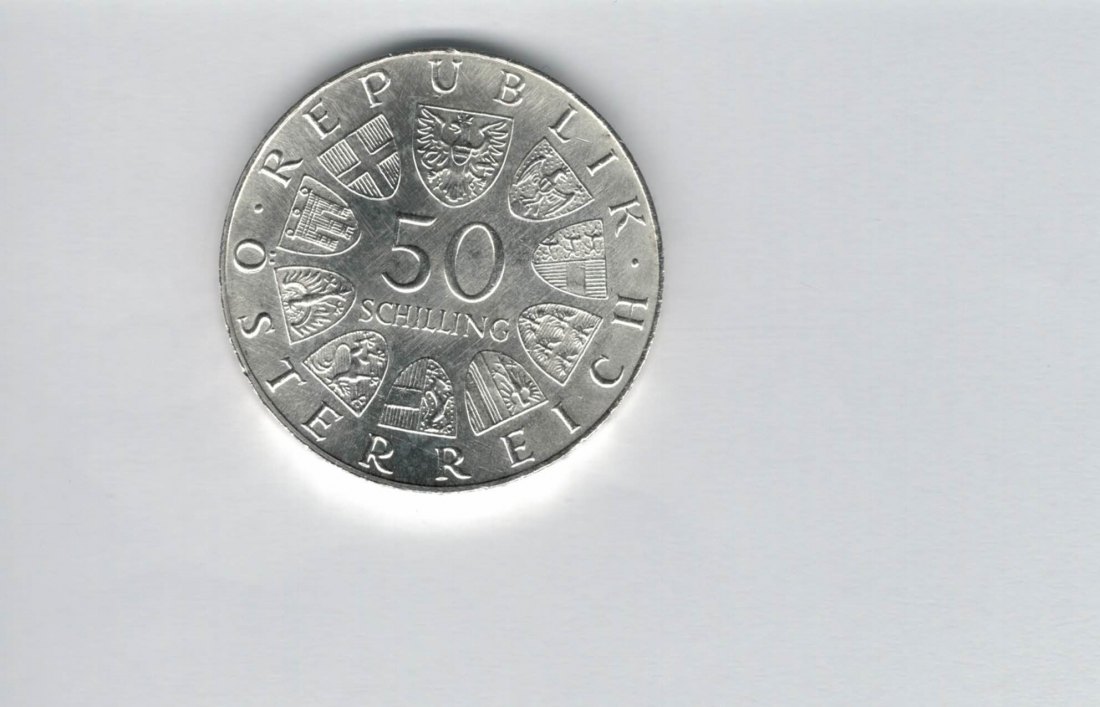  50 Schilling 1973 Theodor Körner Österreich 2. Republik Ag Spittalgold9800 (4584/15)   