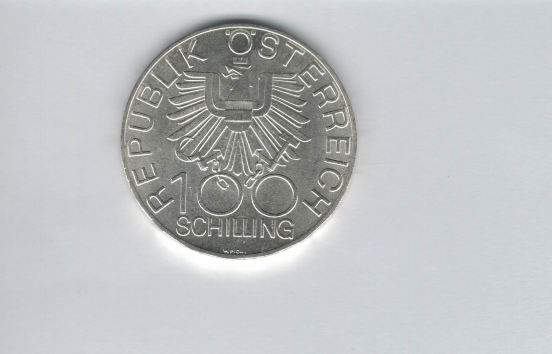  100 Schilling 1979 Wiener Neustadt 700 Jahre Dom silber Österreich 2.Rep (01914/21)   