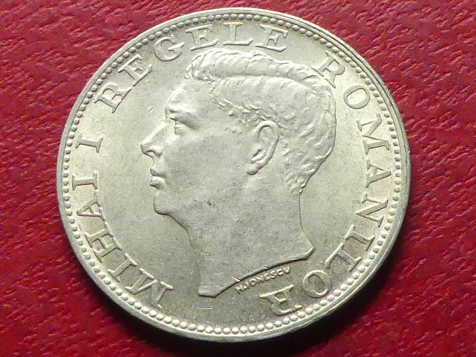  Silbermünze Rumänien 500 Lei 1944 „Mihail I“, 12 g   