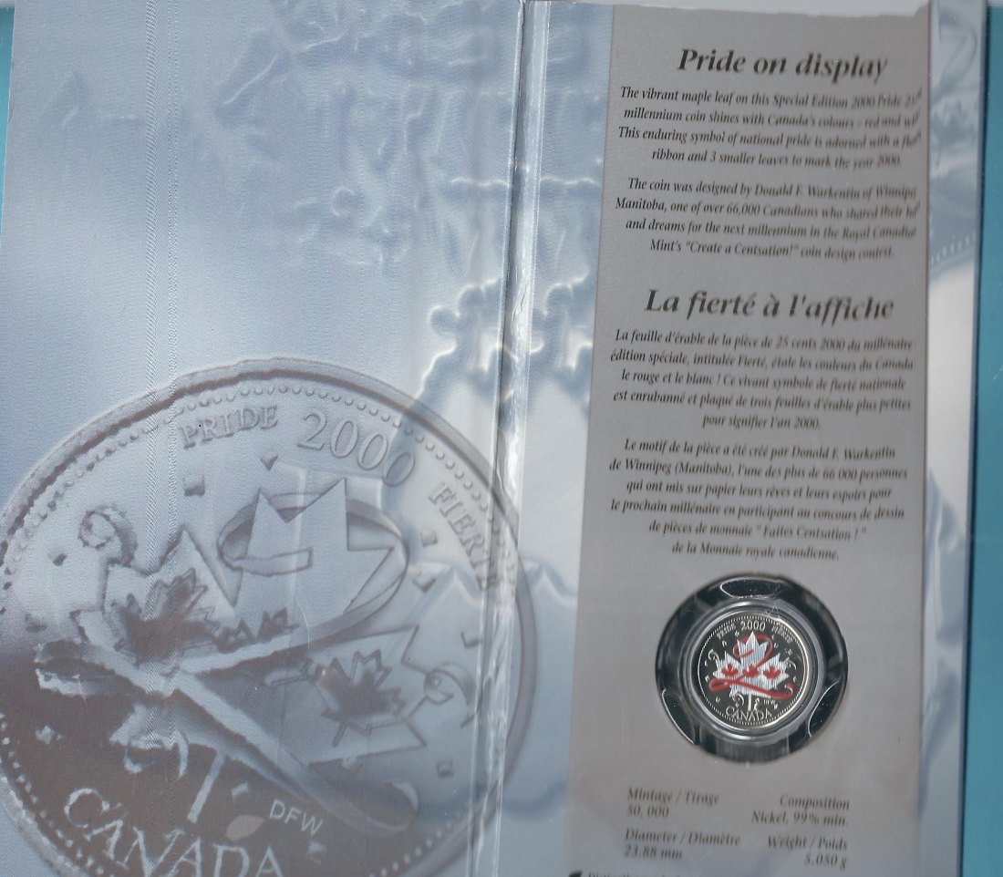  Kanada 25 cent 2000 unc Golden Gate Münzenankauf Koblenz Frank Maurer AC668   