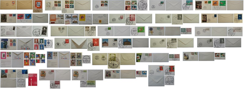  1957-1985, Deutschland, eine Sammlung von 30 Stk deutschen Ersttagsbriefen   