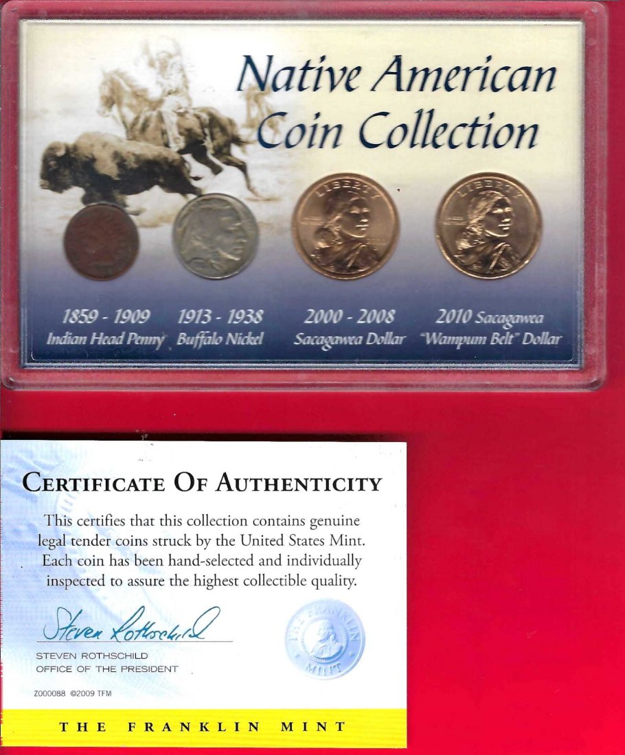  America Native American Coin Collection 2010 Golden Gate Koblenz Frank Maurer AC712   