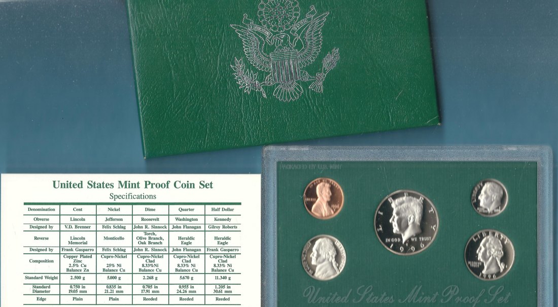  USA Mint Proof KMS 1996 Golden Gate Münzenankauf Koblenz Frank Maurer AC695   