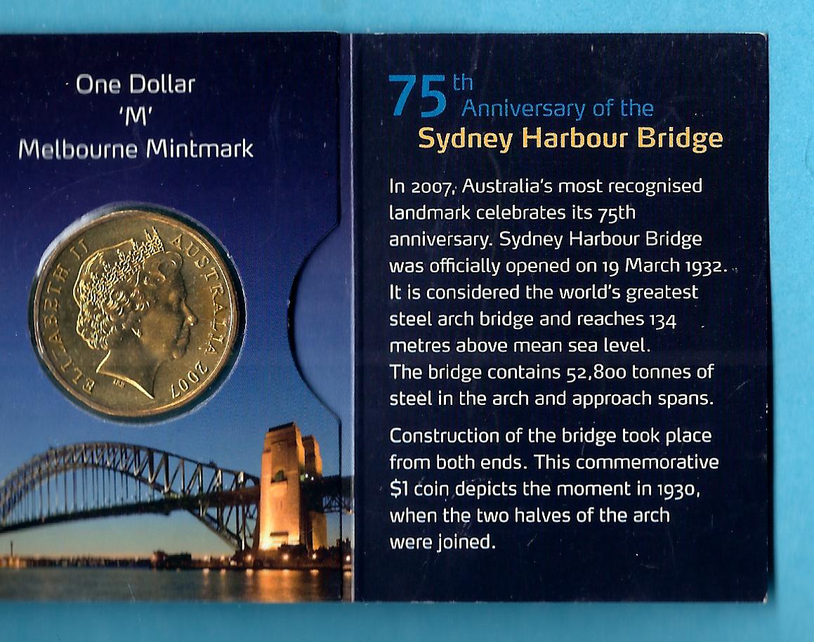  Australien 1 Dollar 2007 Golden Gate Münzenankauf Koblenz Frank Maurer AC820   
