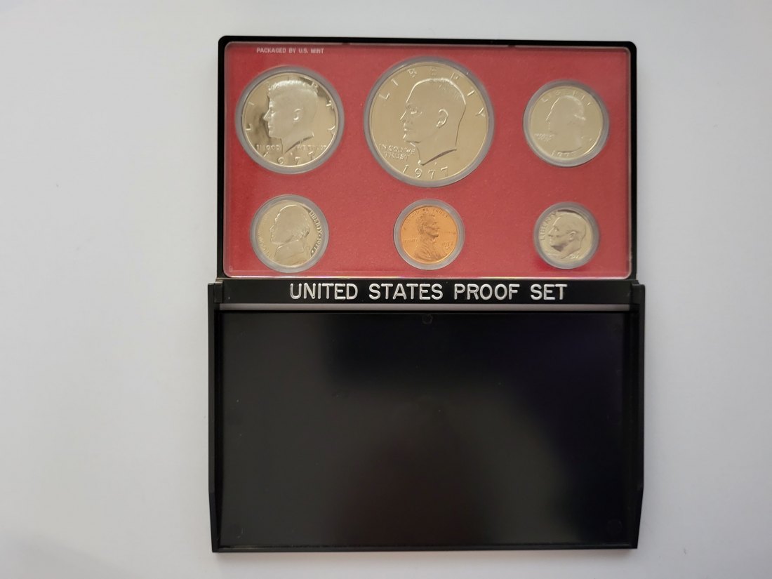  Kursmünzensatz Dollar 1977 USA Spittalgold9800 (00   