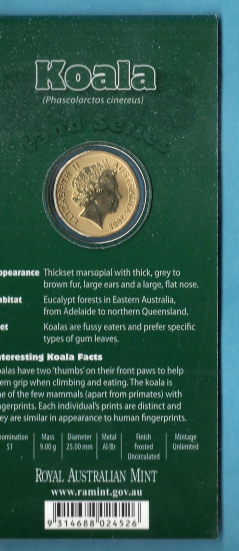  Australien 1 Dollar Farbe 2008 rar Golden Gate Münzenankauf Koblenz Frank Maurer AC837   