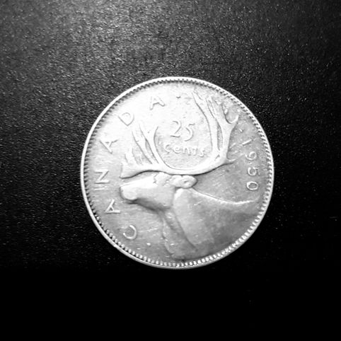  Canada 25 cent 1950   