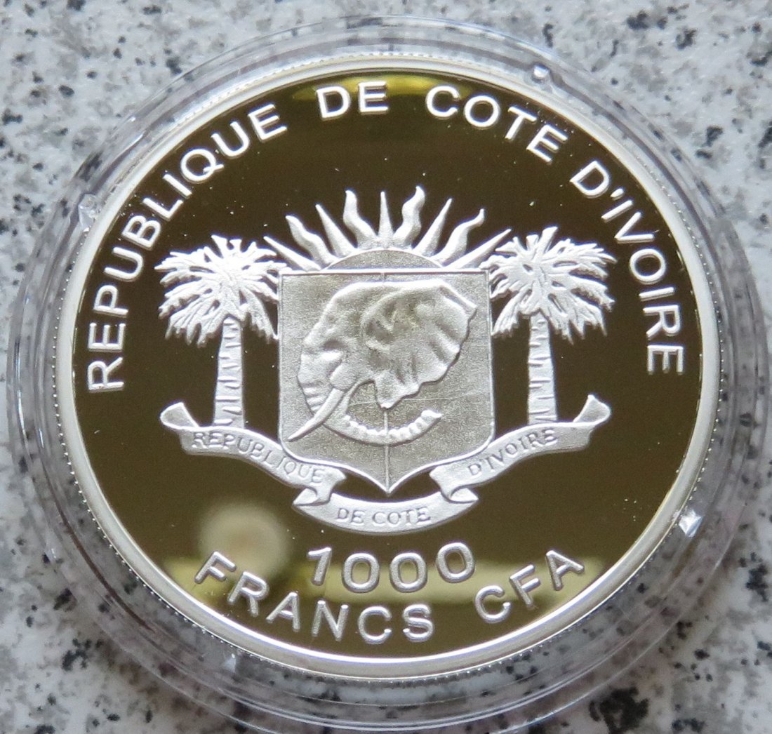  Elfenbeinküste 1000 Francs 2009 Preussen   