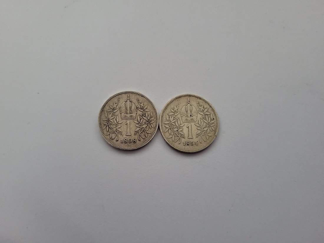  1 Krone 1894 1898 á 4,17g fein silber Kronenwährung Österreich Spittalgold9800 (4508   