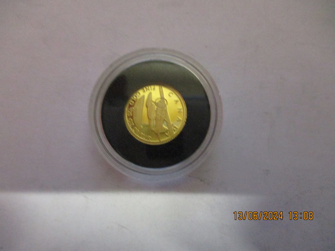  50 Cent 2008 Kanada Goldmünze 9999er Gold 1/25 Unze /H1   