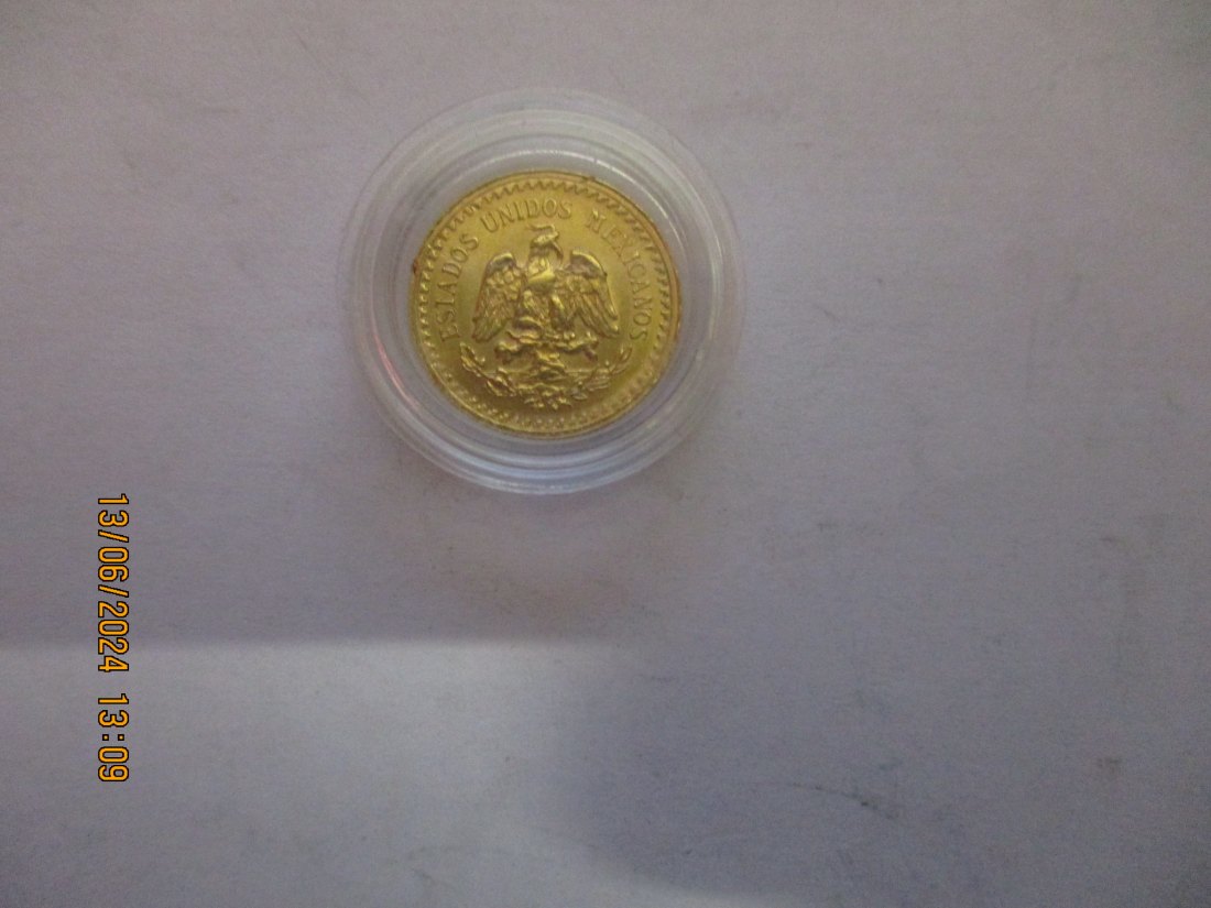  Mexiko Pesos 1945 Goldmünze 900er Gold /H5   