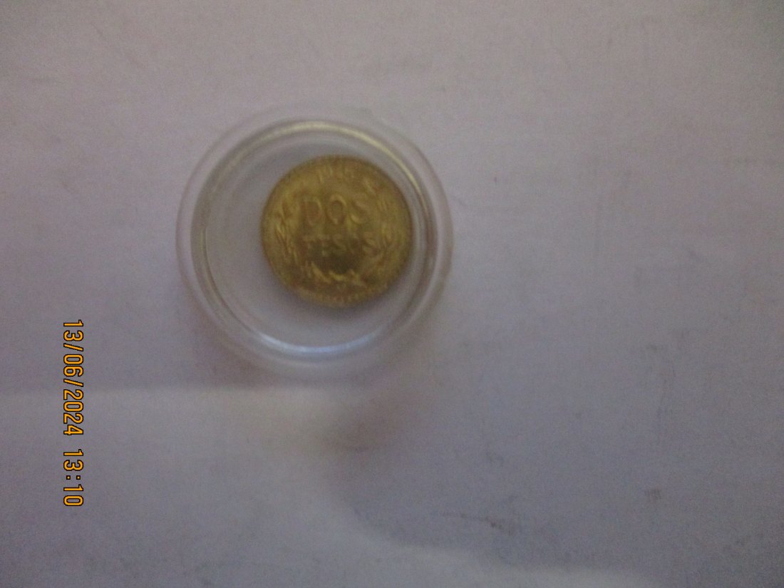  Mexiko Pesos 1945 Goldmünze 900er Gold /H6   