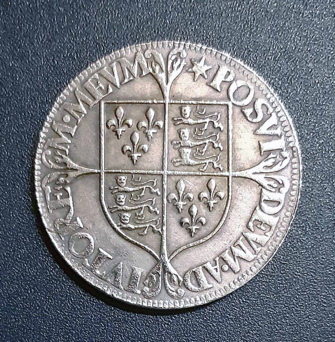  049. Nachprägung Schilling 1560 - 1561 England Elisabeth I.   