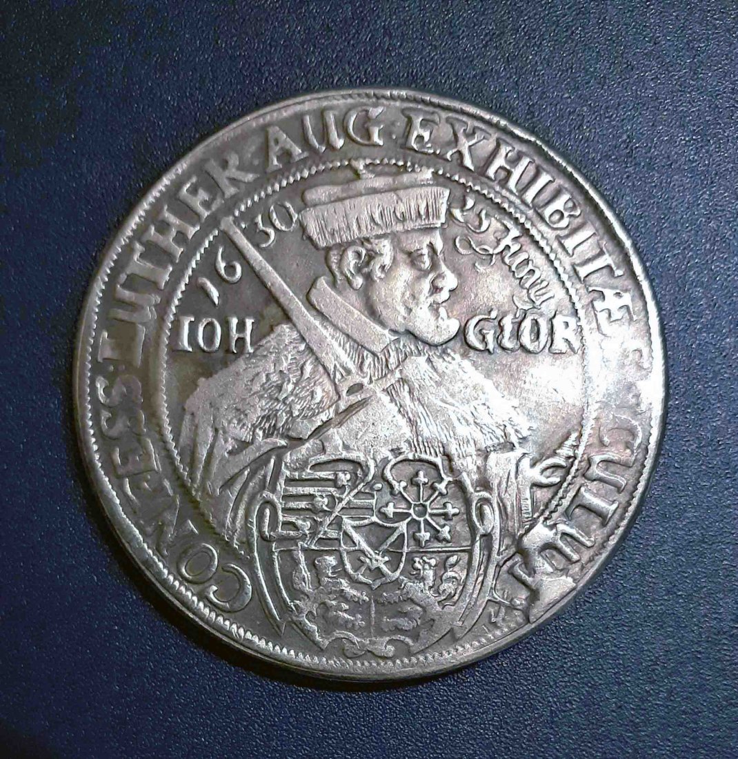  054. Nachprägung Taler 1630 Sachsen Johann Georg I.   