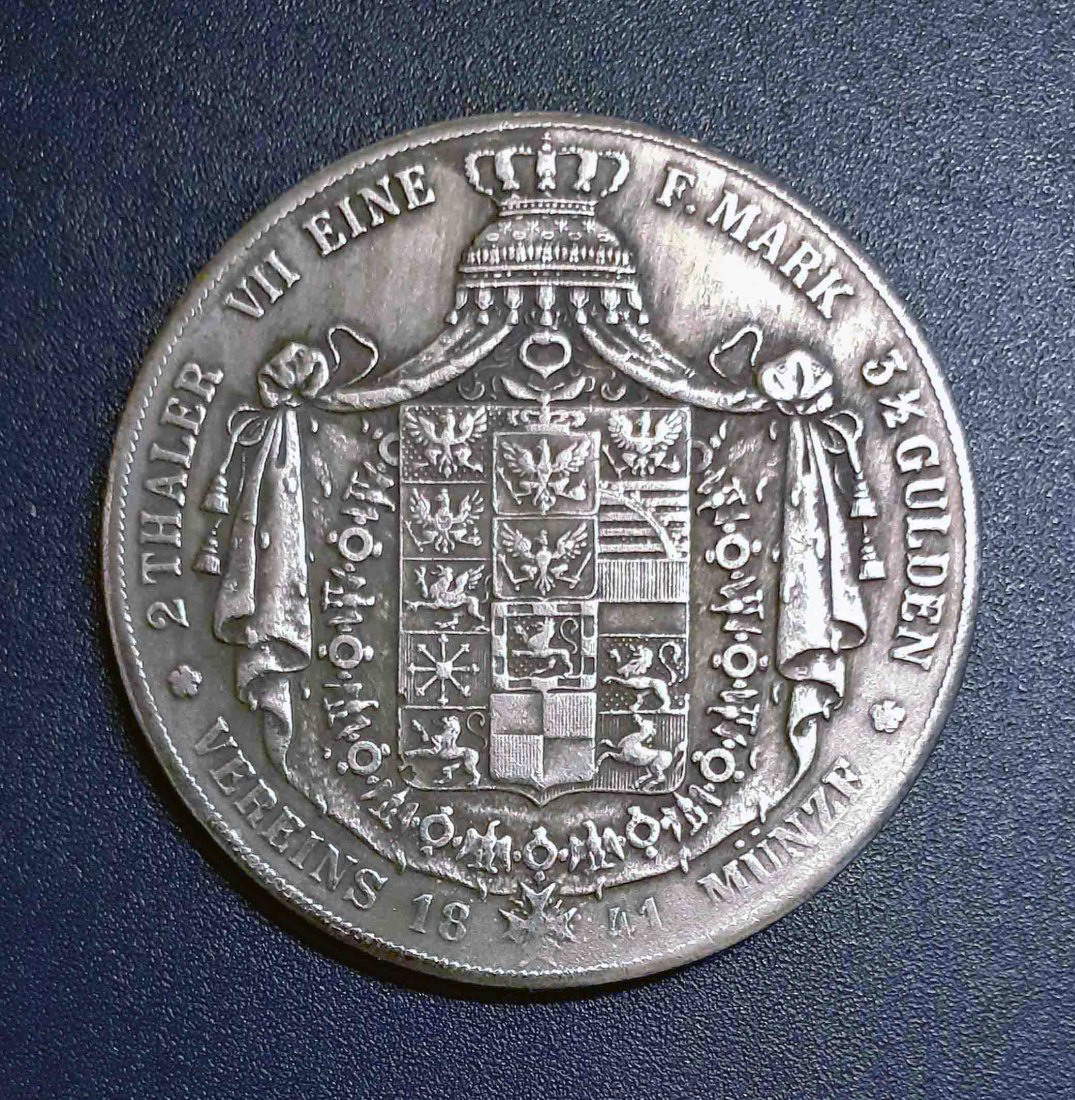  055. Nachprägung 3 1/2 Gulden 2 Taler 1841 Preußen Friedrich Wilhelm IV.   