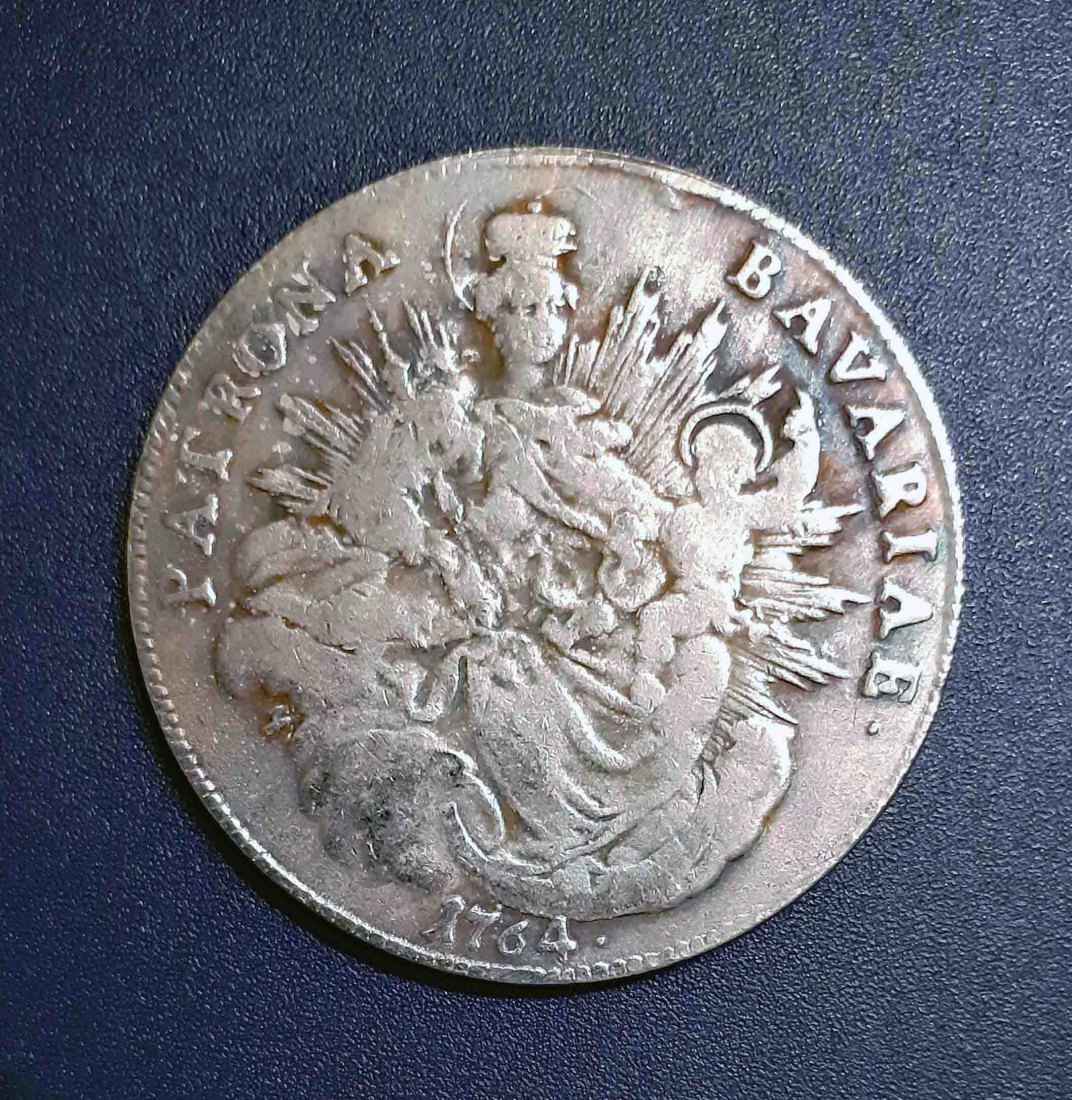  065. Nachprägung Taler 1764 Bayern Maximilian III. Joseph   