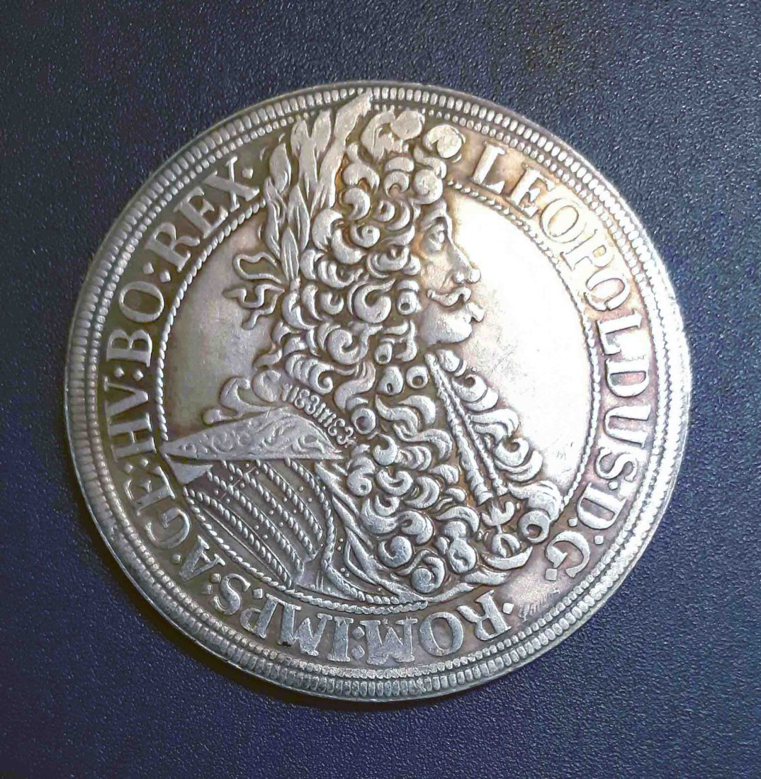  086. Nachprägung Taler 1696 Österreich Habsburg Leopold   