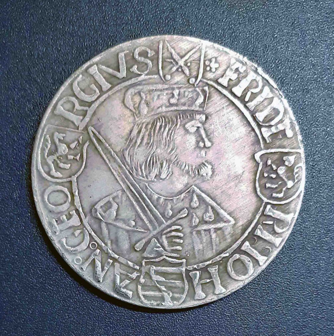  092. Nachprägung Taler 1507-1525 Sachsen Friedrich III., Johann und Georg Klappmützentaler   