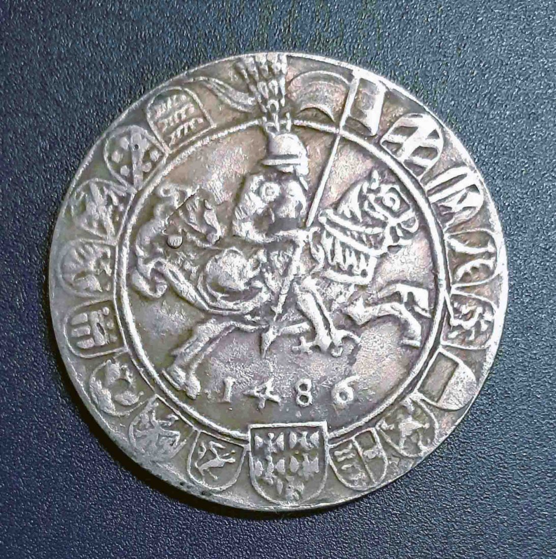  093. Nachprägung Taler Guldengroschen Guldiner 1486 Habsburg Tirol Sigismund   