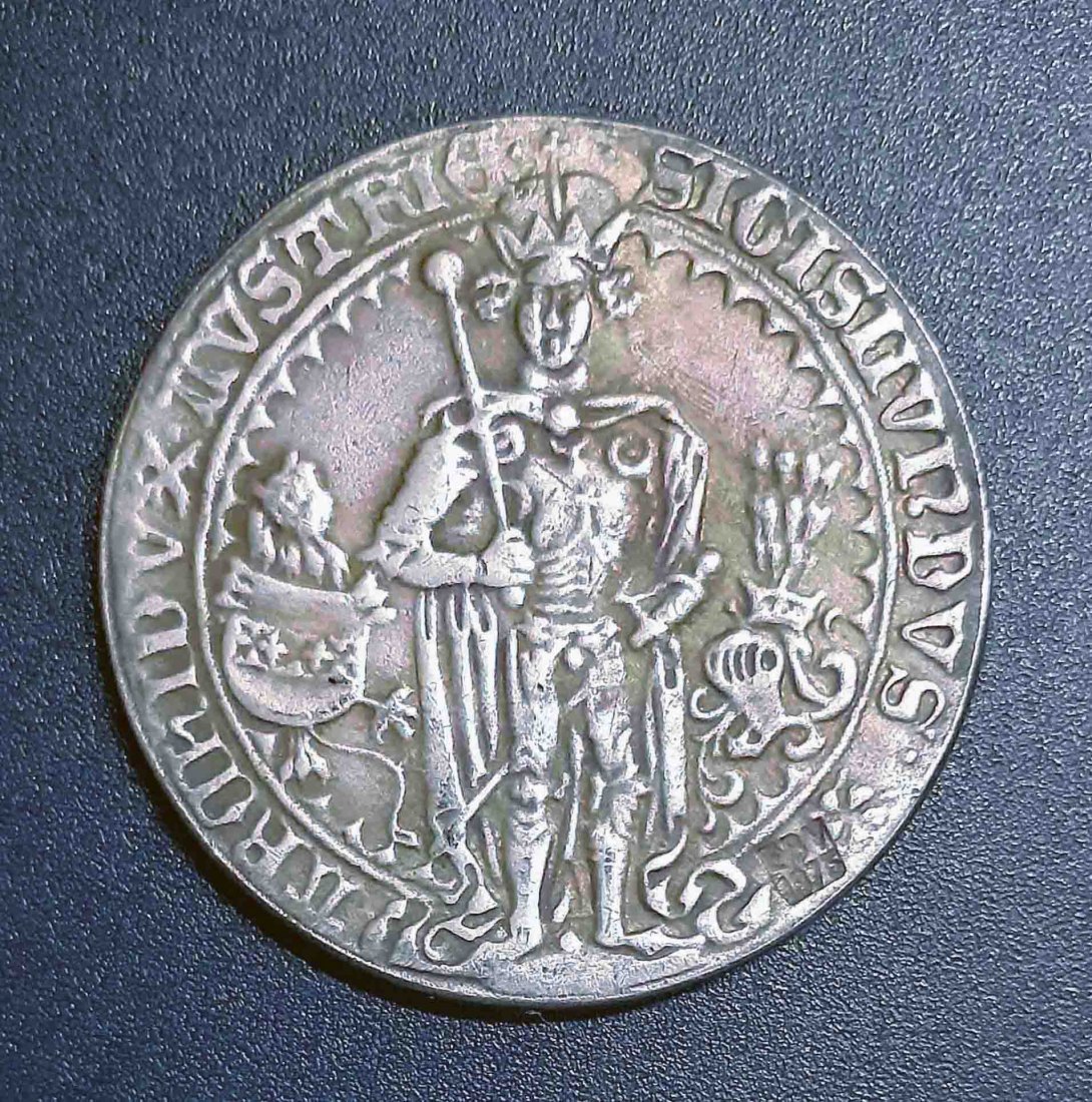  093. Nachprägung Taler Guldengroschen Guldiner 1486 Habsburg Tirol Sigismund   
