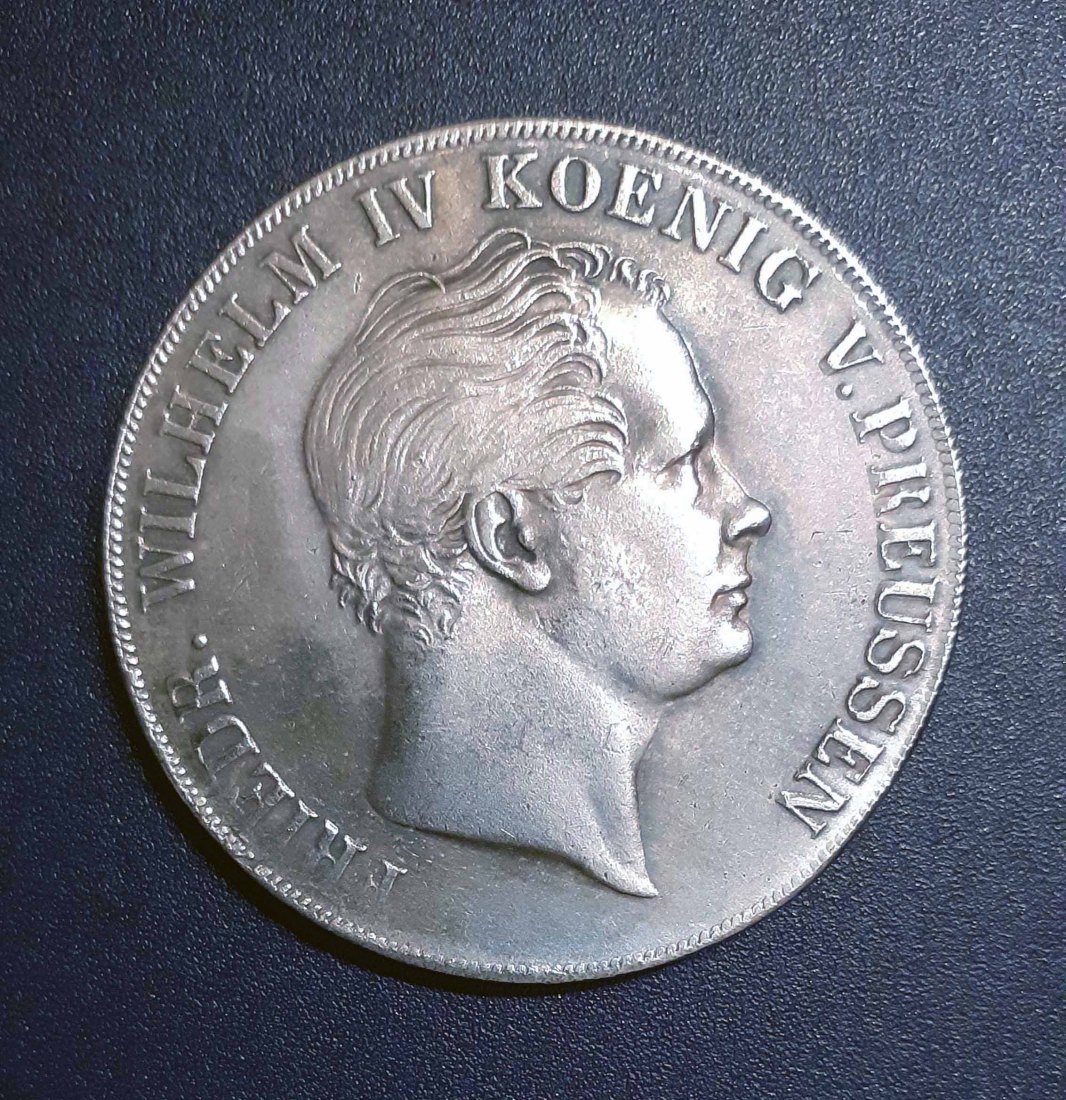  110. Nachprägung Doppeltaler 3 1/2 Gulden 1842 Preußen Friedrich Wilhelm IV.   