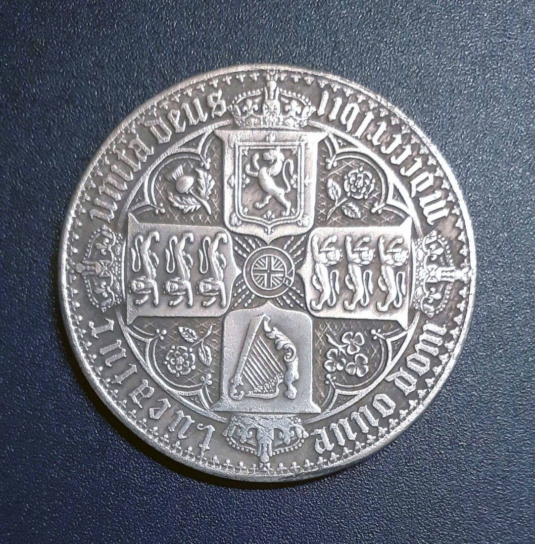  122. Nachprägung Crown 1847 Großbritannien, Viktoria   