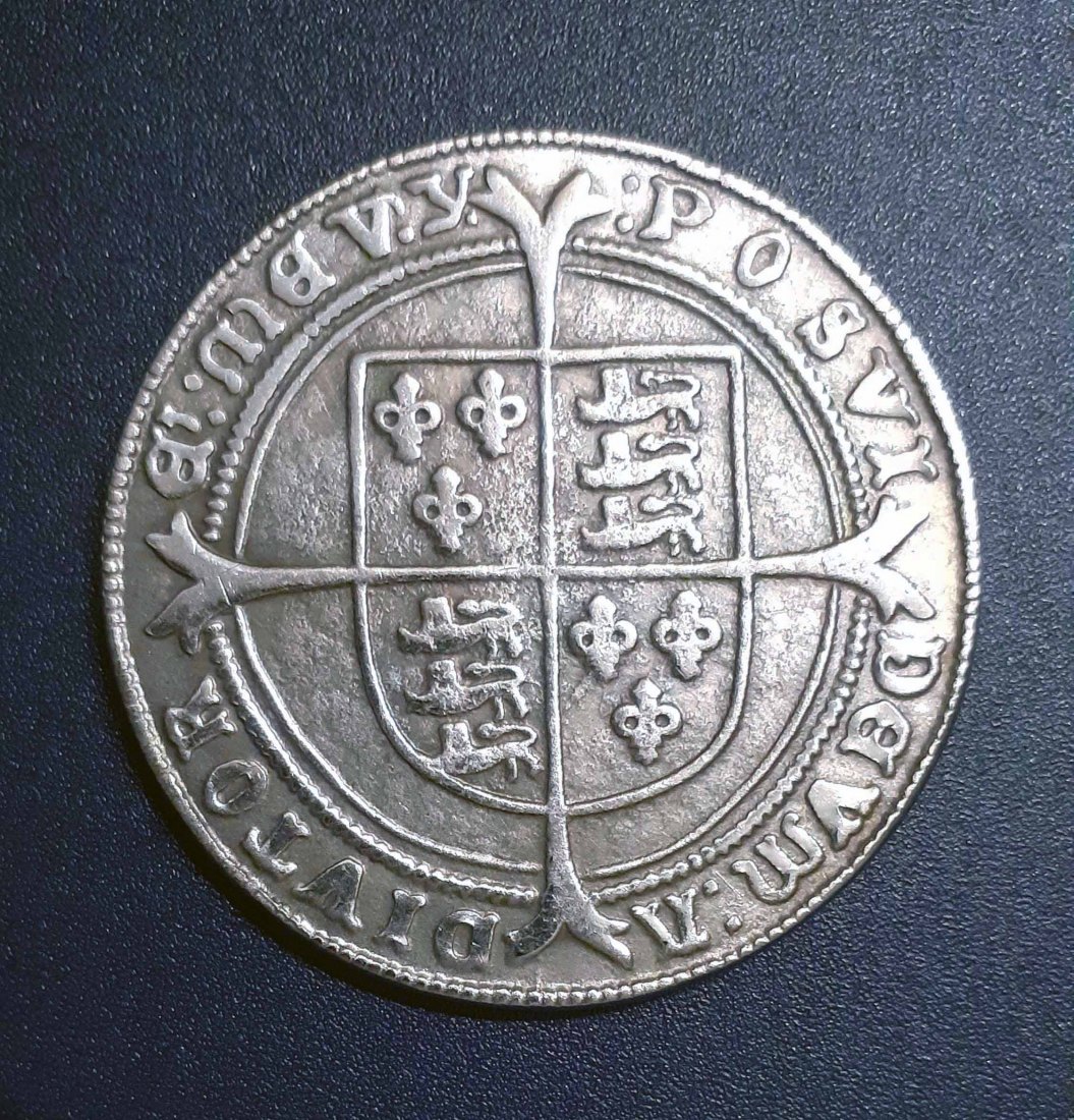  135. Nachprägung Crown 1551 England Edward VI.   