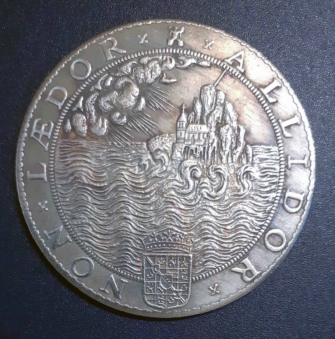  158. Nachprägung Medaille 1588 Niederlande Zerstörung der spnischen Armanda   