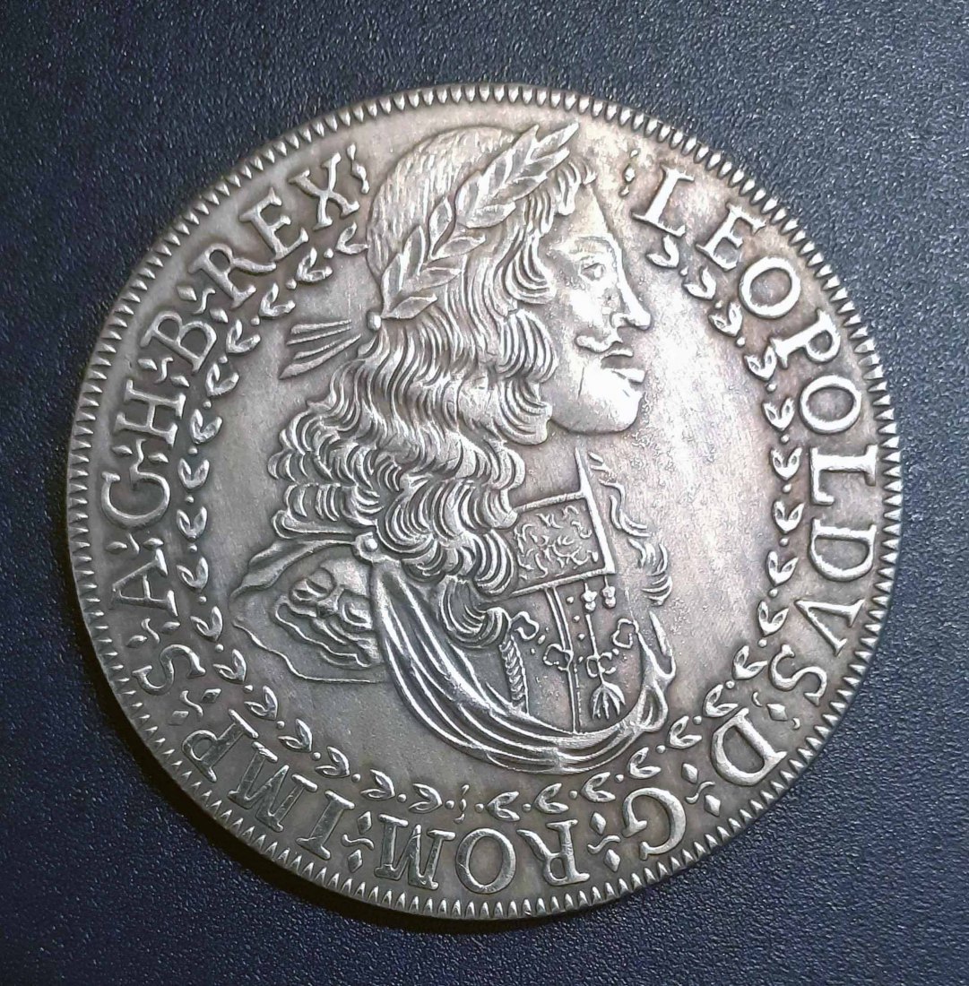  162. Nachprägung Doppeltaler 1665-1705 Habsburg Österreich Ungarn Leopold   