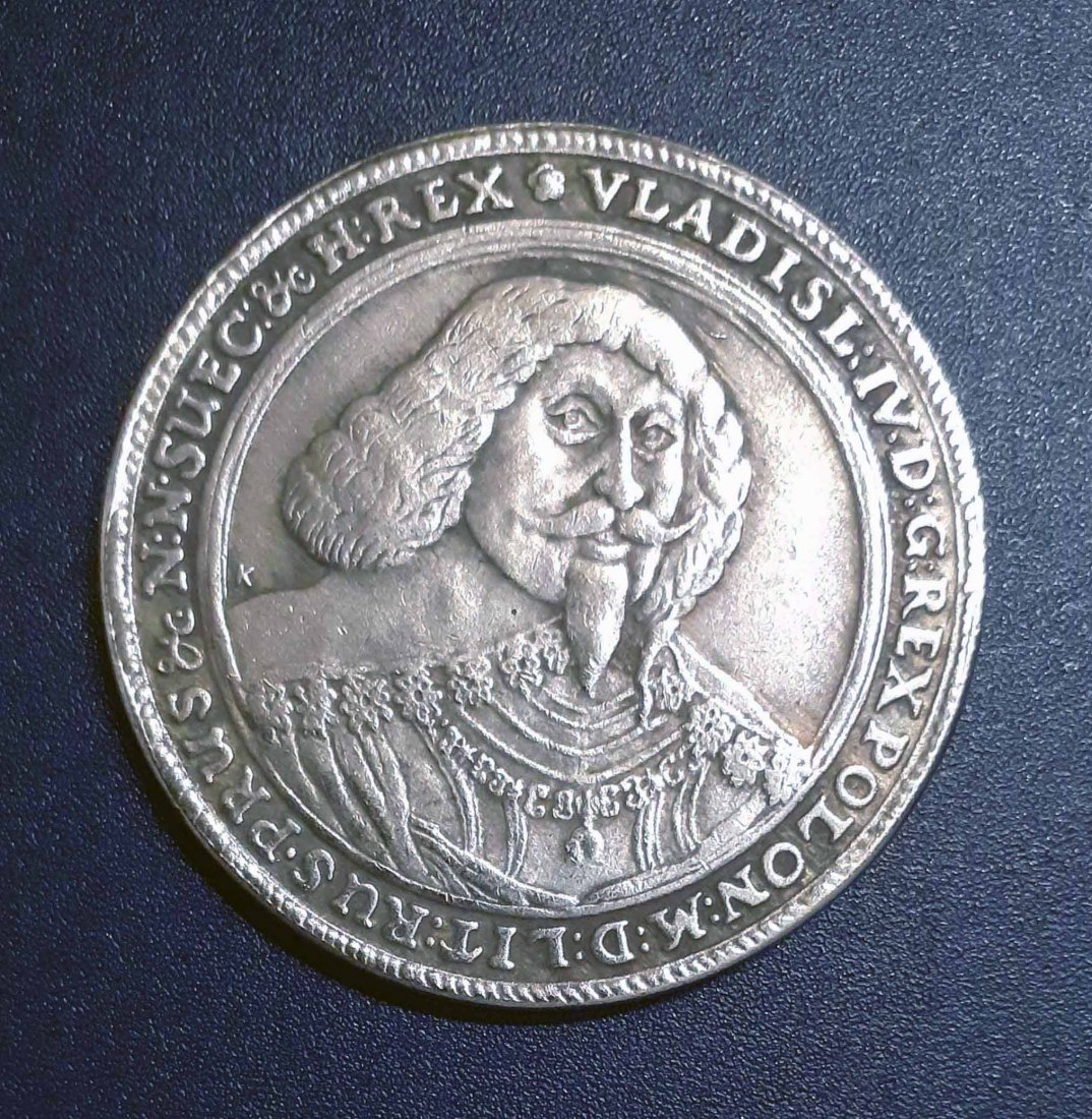  168. Nachprägung Taler 1637 Polen Vladislaus IV. Danzig   