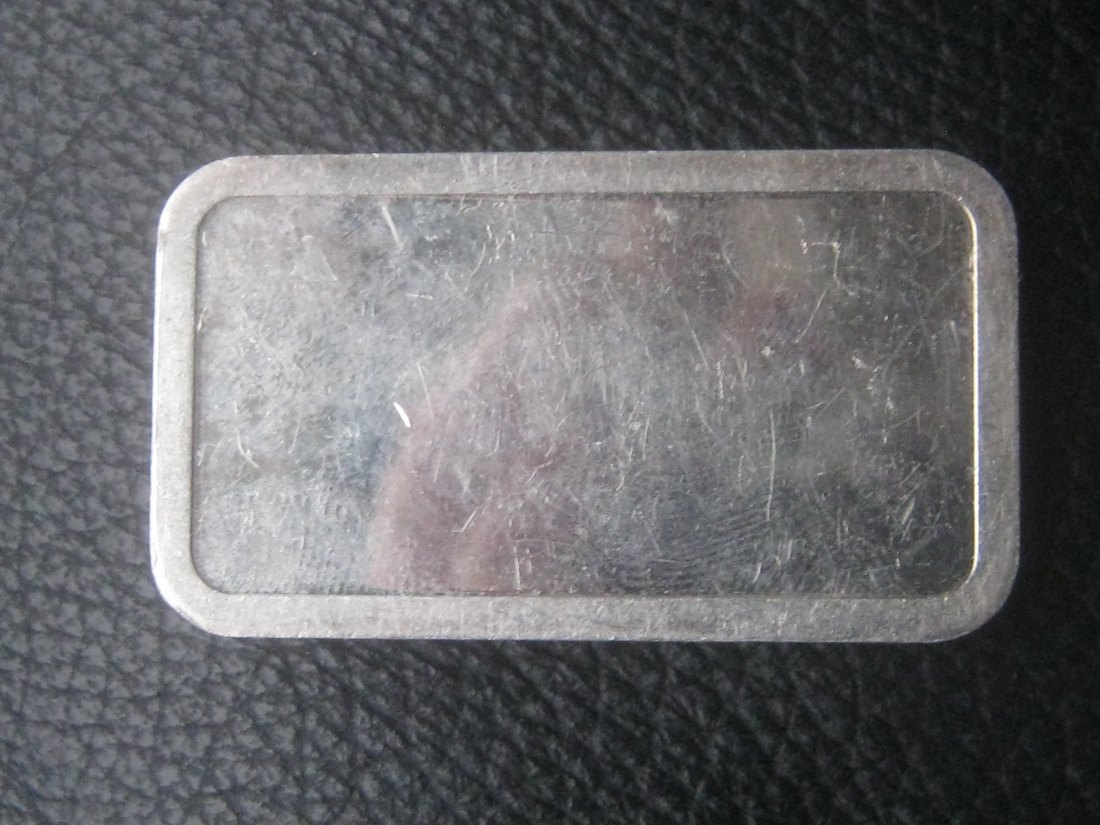  Historischer 20 Gramm Silberbarren von DEGUSSA ohne Rückseitenmotiv   