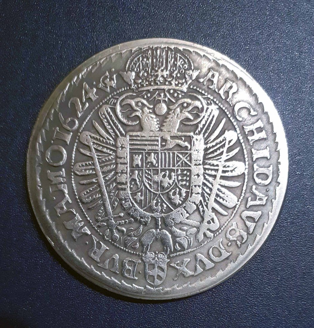  190. Nachprägung Taler 1624 Habsburg Österreich Ungarn Ferdinand II.   