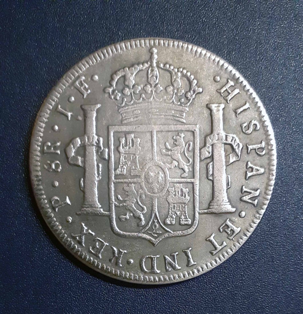  240. Nachprägung 8 Real 1814 Spanien Ferdinand VII.   