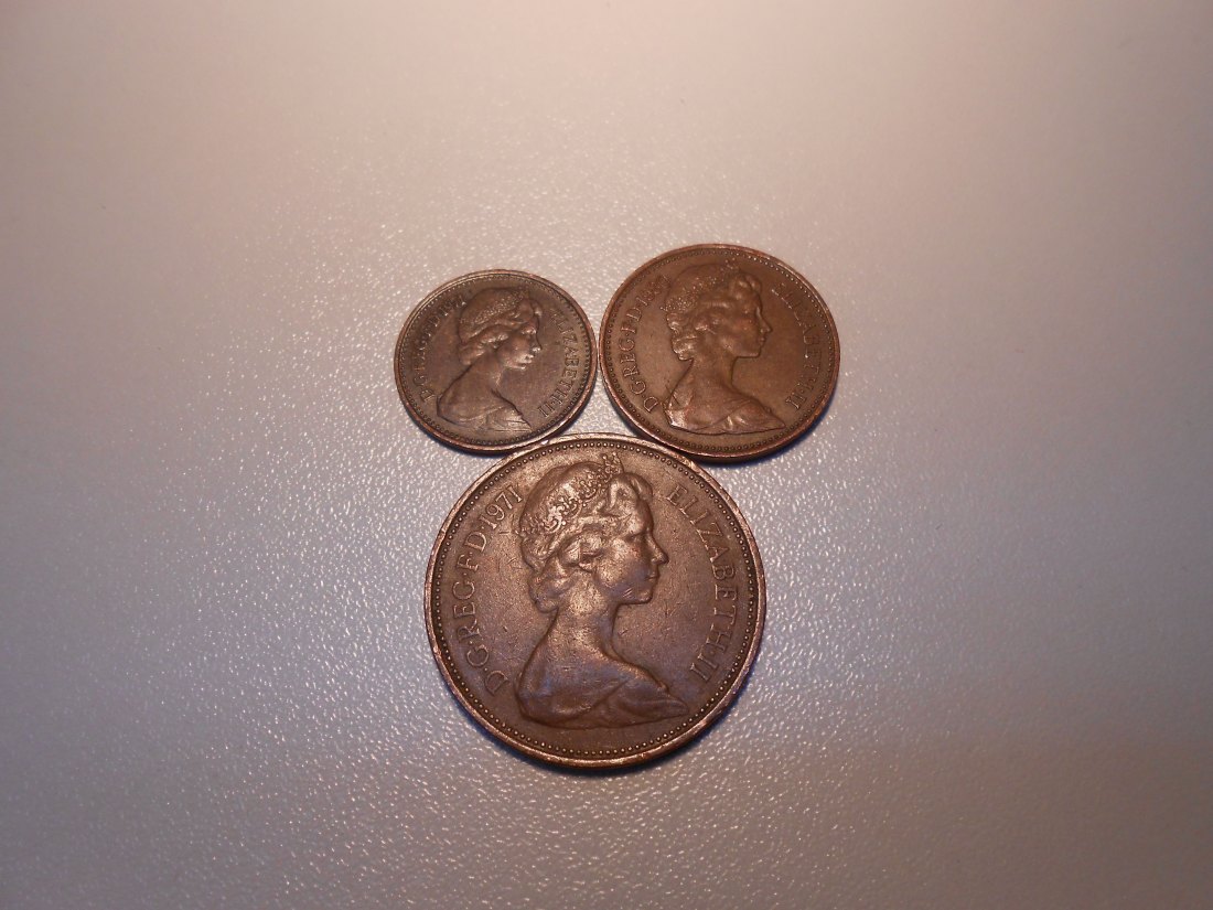  EF8. Münzen Großbritannien verschiedene Kursmünzen   