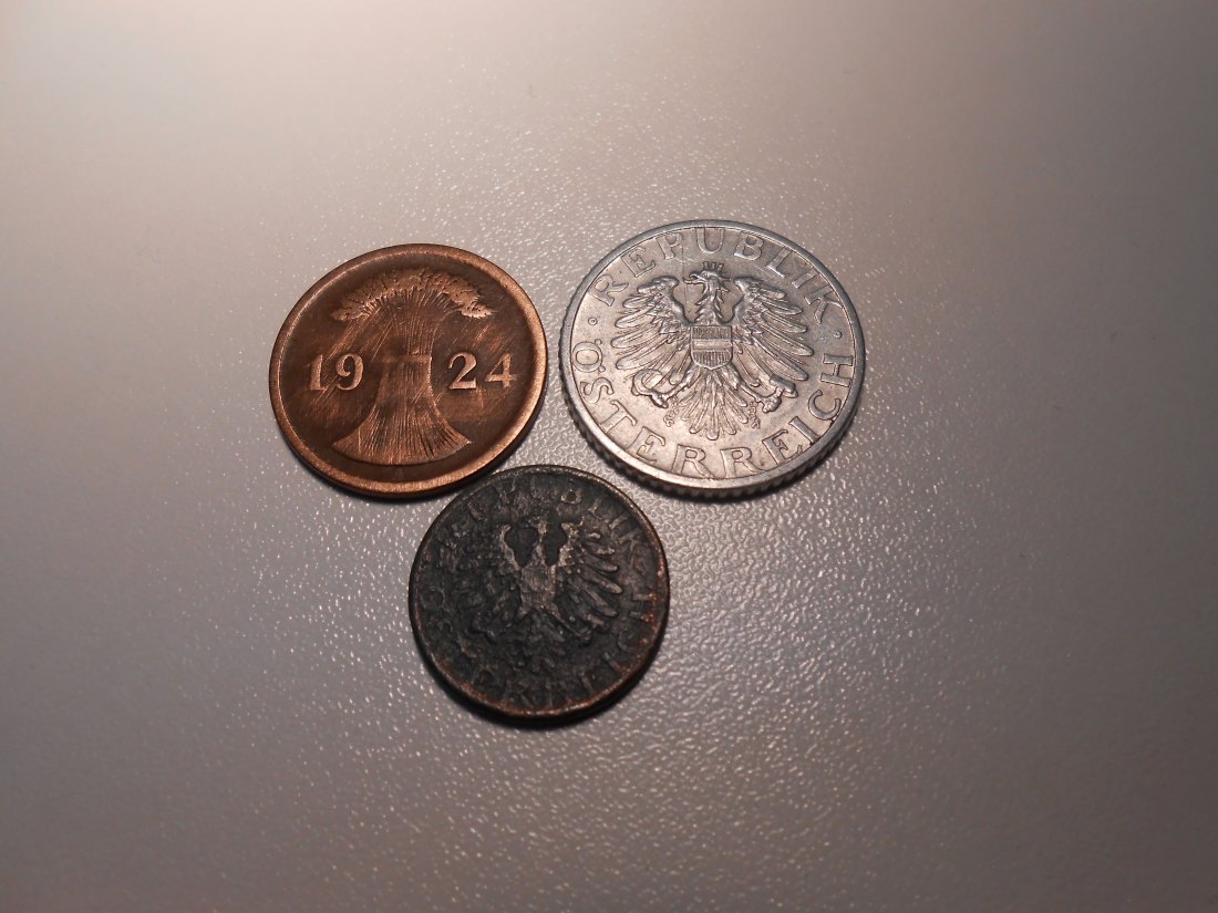  EF10. Münzen Weimarer Republik Österreich; verschiedene Kursmünzen   
